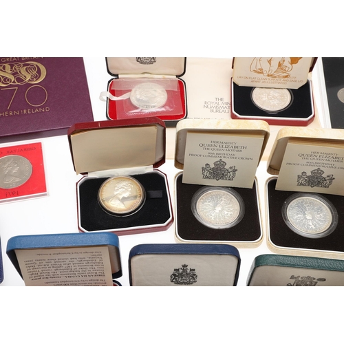 1580 - A COLLECTION OF ROYAL MINT SILVER COMMEMORATIVE ISSUES AND OTHERS. Royal Mint silver commemorative C... 