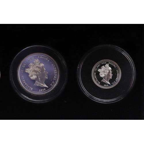 1581 - A JUBILEE MINT D DAY ANNIVERSARY THREE SILVER COIN SET. Three silver coins commemorating D-Day, Alde... 