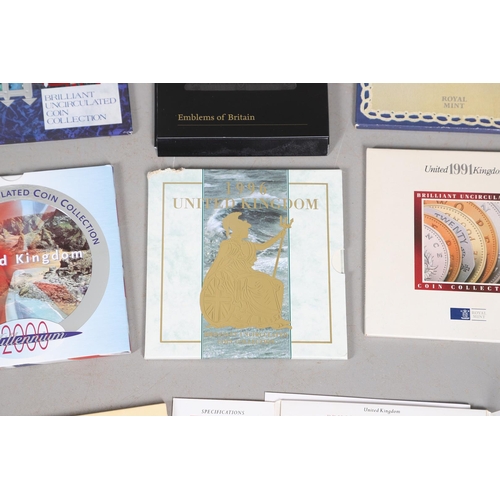 1597 - A COLLECTION OF ROYAL MINT UNCIRCULATED YEAR SETS. A collection of year sets: 1986, 1987, 1990, 1991... 