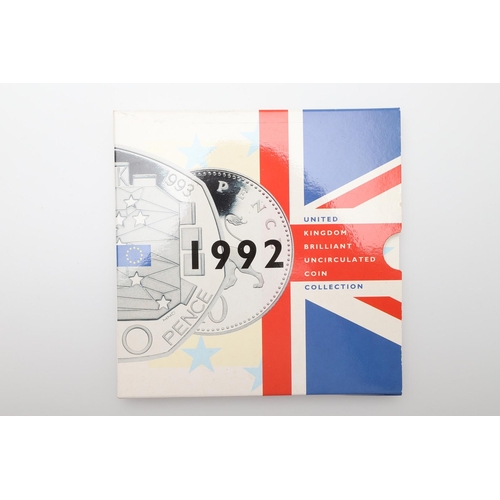 1600 - ROYAL MINT UNCIRCULATED COIN SETS FOR 1992 INCLUDING THE EC PRESIDENCY 50 PENCE PIECE. Royal Mint un... 