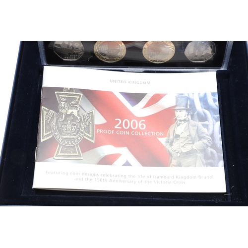 1604 - ROYAL MINT PROOF YEAR SETS FOR 2006, 2007, 2008 AND 2010. Royal Mint year sets, 13 coin set 2006, 12... 