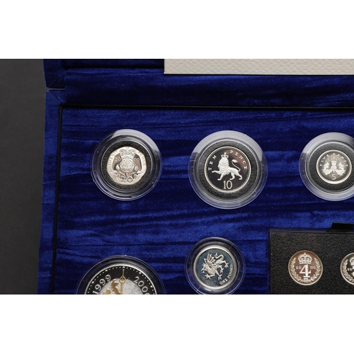 1607 - A ROYAL MINT MILLENNIUM THIRTEEN COIN PROOF SILVER COLLECTION. A millennium silver proof coin collec... 