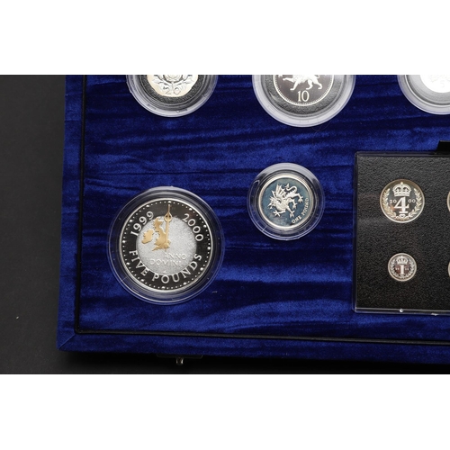 1607 - A ROYAL MINT MILLENNIUM THIRTEEN COIN PROOF SILVER COLLECTION. A millennium silver proof coin collec... 