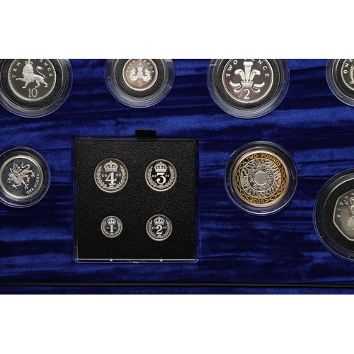 1607 - A ROYAL MINT MILLENNIUM THIRTEEN COIN PROOF SILVER COLLECTION. A millennium silver proof coin collec... 