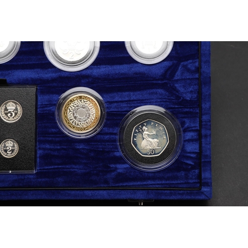 1607 - A ROYAL MINT MILLENNIUM THIRTEEN COIN PROOF SILVER COLLECTION. A millennium silver proof coin collec... 