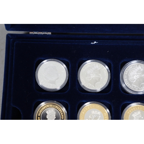 1608 - A ROYAL MINT QUEEN MOTHER CENTENARY COIN COLLECTION. A twelve coin collection containing coins from ... 