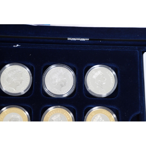 1608 - A ROYAL MINT QUEEN MOTHER CENTENARY COIN COLLECTION. A twelve coin collection containing coins from ... 