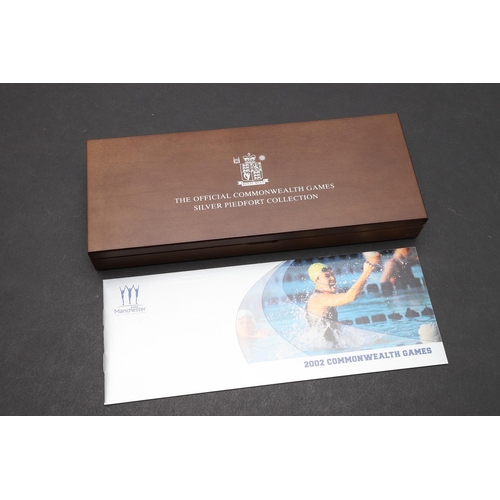 1609 - A ROYAL MINT 2002 COMMONWEALTH GAMES PIEDFORT COLLECTION. 'The Official Commonwealth Games Silver Pi... 