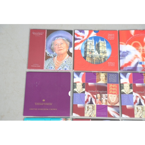 1612 - A COLLECTION OF ROYAL MINT UNCIRCULATED ANNUAL COIN COLLECTIONS AND OTHER ISSUES. Royal Mint Brillia... 