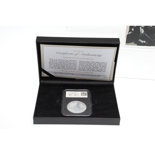 1621 - A COLLECTION OF ROYAL MINT AND OTHER SILVER ISSUES INCLUDING A 2019 BRITANNIA. A 2019 silver Britann... 