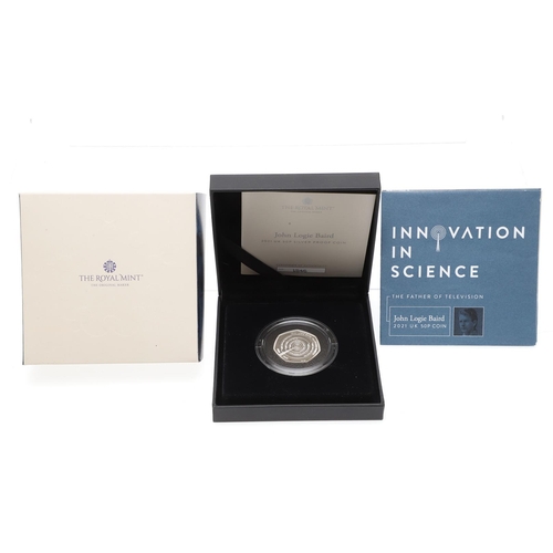 1635 - A COLLECTION OF ROYAL MINT SILVER PROOF INNOVATION IN SCIENCE AND OTHER COINS. Six Royal Mint silver... 