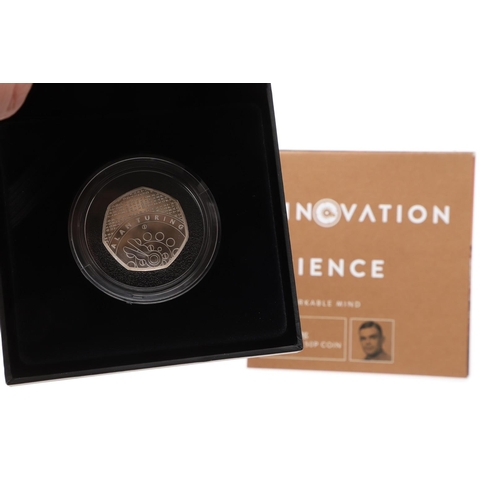 1635 - A COLLECTION OF ROYAL MINT SILVER PROOF INNOVATION IN SCIENCE AND OTHER COINS. Six Royal Mint silver... 