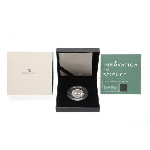 1635 - A COLLECTION OF ROYAL MINT SILVER PROOF INNOVATION IN SCIENCE AND OTHER COINS. Six Royal Mint silver... 