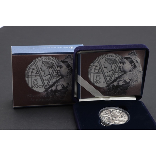 1642 - A ROYAL MINT SILVER PROOF VICTORIAN ANNIVERSARY CROWN. A 2001 silver proof Victorian Anniversary Cro... 