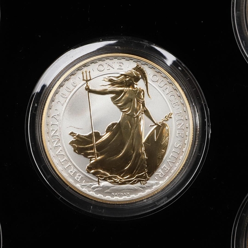 1644 - A ROYAL MINT BRITANNIA GOLDEN SILHOUETTE COLLECTION. A five coin 2006 Britannia Golden Silhouette co... 