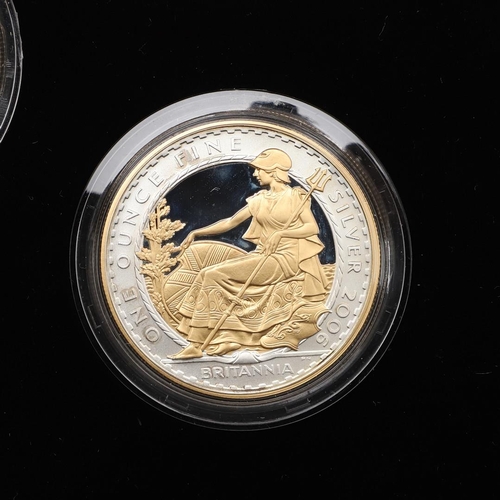 1644 - A ROYAL MINT BRITANNIA GOLDEN SILHOUETTE COLLECTION. A five coin 2006 Britannia Golden Silhouette co... 