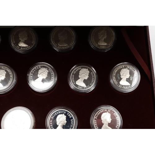 1648 - A ROYAL MINT ROYAL MARRIAGE COMMEMORATIVE COIN COLLECTION 1981. A collection of sixteen silver Crown... 