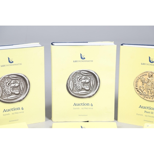 1649 - SEVEN LEU NUMISMATIK ANCIENT COIN CATALOGUES. Leu Numismatik of Zurich coin catalogues, extensive we... 