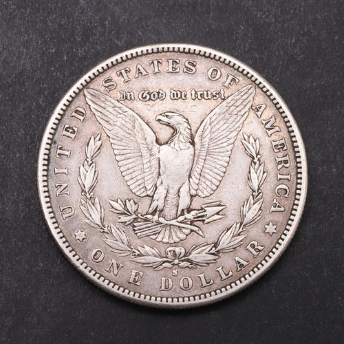 1653 - AN AMERICAN 'MORGAN' DOLLAR, 1883. A Morgan type dollar, 1883. Bust of Liberty with wreath and date ... 