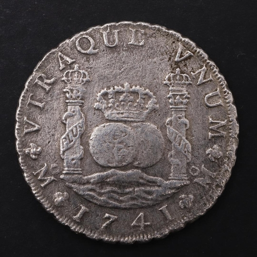 1662 - A SPANISH SILVER 8 REALES COIN FROM THE HOLLANDIA.. A Spanish 8 Reales, Madrid mint, dated 1741, wit... 