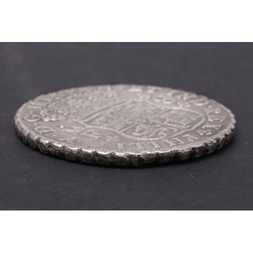 1662 - A SPANISH SILVER 8 REALES COIN FROM THE HOLLANDIA.. A Spanish 8 Reales, Madrid mint, dated 1741, wit... 