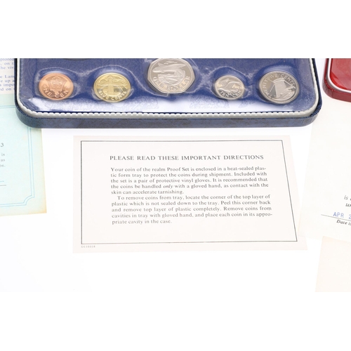 1666 - THREE BAHAMAS AND A BARBADOS PROOF COIN SET 1971, 1973 AND 1974. Bahamas proof coin sets for 1971, 1... 