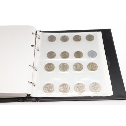 1674 - TURKEY: AN EXTENSIVE ALBUM OF TURKISH COINS. Turkish coins to include: 500 Lira coins, 100 Kurus and... 