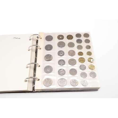 1678 - WORLD COINS: AN EXTENSIVE ALBUM OF COINS FROM VARIOUS COUNTRIES. Coins from countries to include: St... 