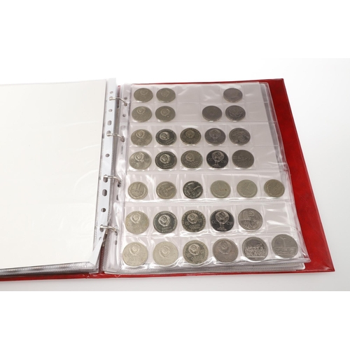 1683 - RUSSIA: AN EXTENSIVE ALBUM OF RUSSIAN COINS. Russian coins to include: 20 Kopek coins 1922 and later... 