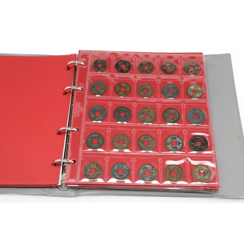 1689 - CHINA: AN EXTENSIVE ALBUM OF CHINESE COINS. Various Chinese coins to include recent issues, earlier ... 