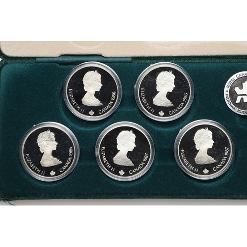 1707 - A CANADIAN OLYMPIC TEN COIN SET, 1988. A collection of ten Canadian sterling silver proof coins, 198... 