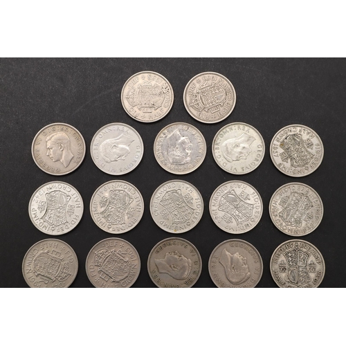 1729 - A COLLECTION OF GEORGE VI AND LATER HALFCROWNS, 1937 - 1964. Predecimal halfcrowns for George VI and... 