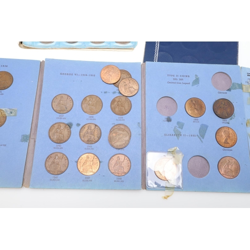 1753 - AN EXTENSIVE COLLECTION OF VICTORIAN AND LATER PENNIES. Four Whitman coin folders: Pennies 1860-1880... 