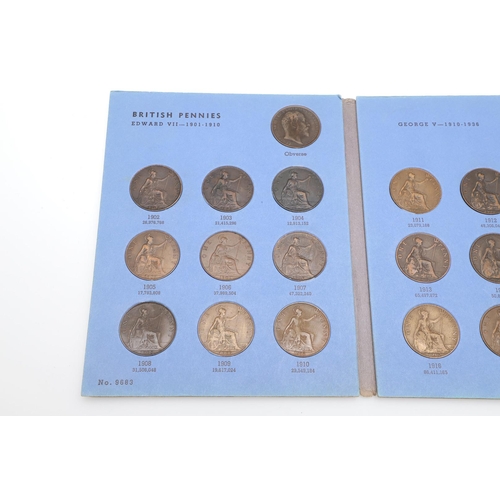 1753 - AN EXTENSIVE COLLECTION OF VICTORIAN AND LATER PENNIES. Four Whitman coin folders: Pennies 1860-1880... 