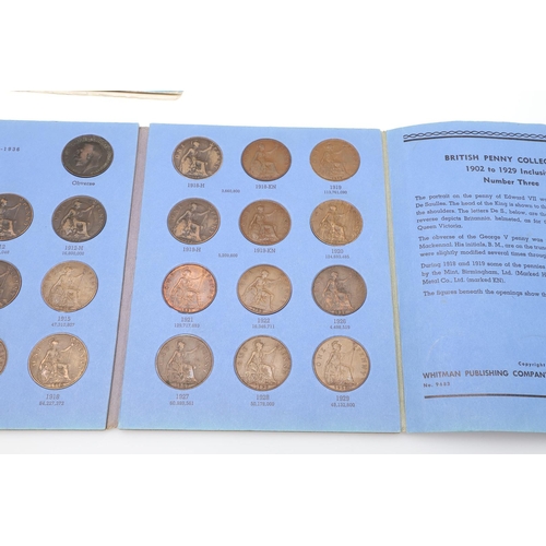 1753 - AN EXTENSIVE COLLECTION OF VICTORIAN AND LATER PENNIES. Four Whitman coin folders: Pennies 1860-1880... 