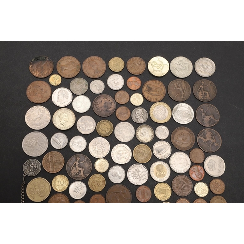 1755 - A MIXED COLLECTION OF SILVER AND OTHER COINS TO INCLUDE CROWNS. A mixed collection of coins to inclu... 