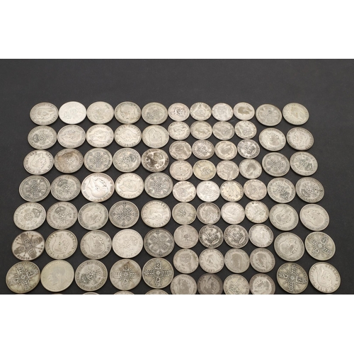 1772 - A COLLECTION OF SILVER AND PART SILVER COINAGE, GEORGE V AND LATER. Halfcrowns: 1928, 1931 (2), 1933... 