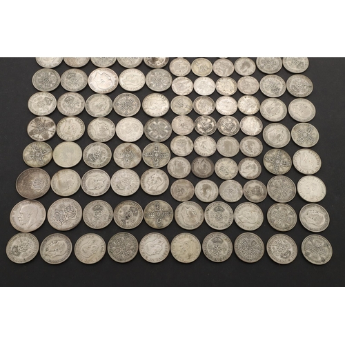 1772 - A COLLECTION OF SILVER AND PART SILVER COINAGE, GEORGE V AND LATER. Halfcrowns: 1928, 1931 (2), 1933... 