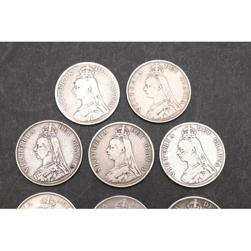 1774 - A COLLECTION OF QUEEN VICTORIA DOUBLE FLORINS, 1888-1890. Eight Queen Victoria Double Florins, all J... 