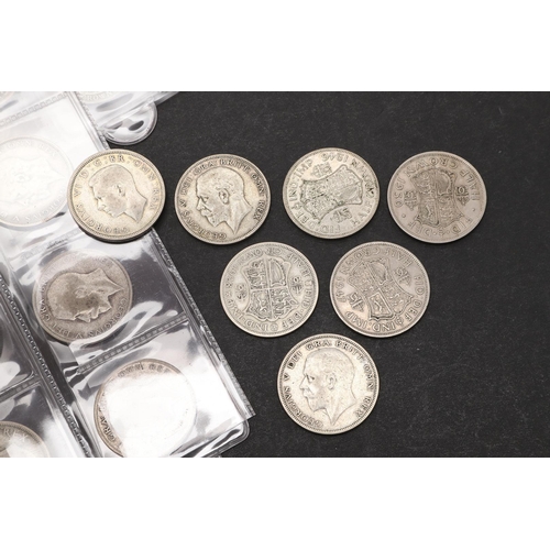 1788 - A PARTIAL DATE RUN OF HALFCROWNS, 1914 AND LATER. Halfcrowns: 1914, 1916, 1920, 1922 (3), 1923, 1924... 