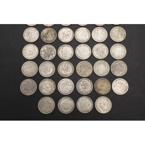 1795 - A COLLECTION OF SILVER AND PART-SILVER HALFCROWNS, 1912 AND LATER. Halfcrowns: 1912, 1920 (6), 1921 ... 