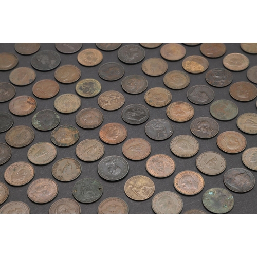 1798 - A PARTIAL DATE RUN OF FARTHINGS, CHARLES II AND LATER. Farthings: Charles II 1675, George II 1754, G... 