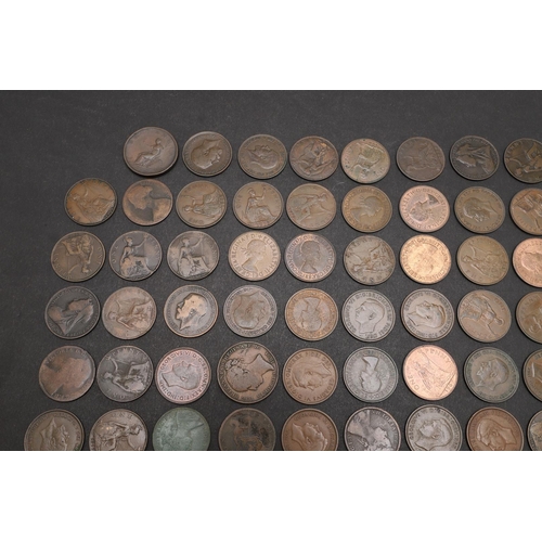 1800 - A PARTIAL DATE RUN OF COPPER PENNIES, GEORGE III AND LATER. Pennies: George III, 1799 (2), 1807, Wil... 