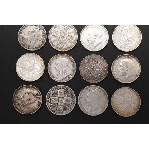 1807 - A COLLECTION OF VICTORIAN AND LATER FLORINS. Florins for 1866, 1883, 1890 (2), 1897, 1898 (2), 1900,... 