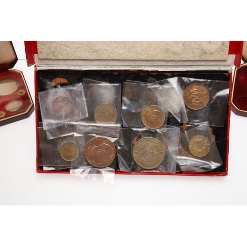 1825 - THREE ELIZABETH II CORONATION SPECIMEN SETS AND ANOTHER. Three Elizabeth II ten coin specimen sets, ... 