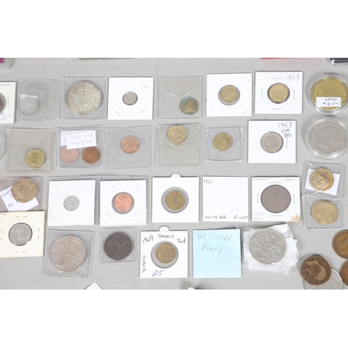 1831 - A LARGE MIXED COLLECTION OF COINS TO INCLUDE EARLY ISSUES. A collection of pre-decimal and other iss... 