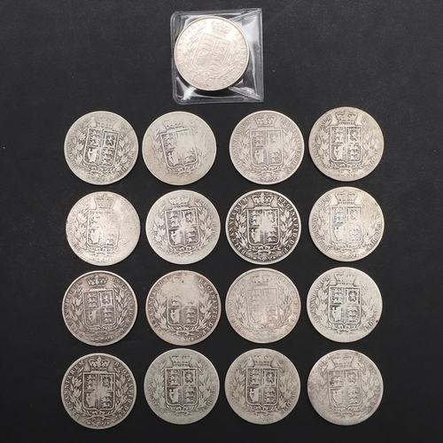 1839 - A COLLECTION OF VICTORIAN HALFCROWNS, YOUNG BUST. Queen Victoria Halfcrowns, all young bust l, Rever... 