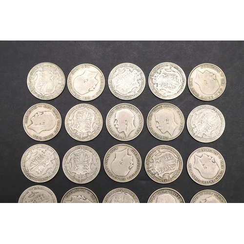 1844 - A COLLECTION OF GEORGE V HALFCROWNS, 1921. George V Halfcrown, bare head l. Reverse crowned shield o... 