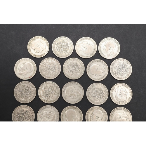 1845 - A COLLECTION OF GEORGE V HALFCROWNS, 1928. George V Halfcrown, bare head l. Reverse crowned shield o... 