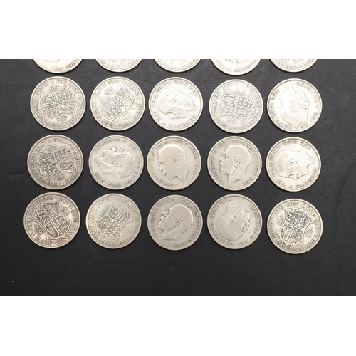 1845 - A COLLECTION OF GEORGE V HALFCROWNS, 1928. George V Halfcrown, bare head l. Reverse crowned shield o... 